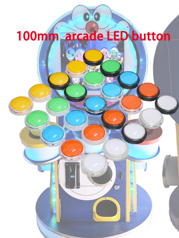 Arcade Vibes - 12V Arcade LED-knop 100 mm vlakke