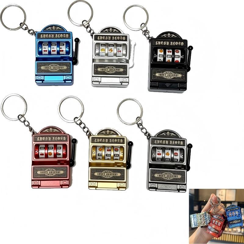 Arcade Game Jackpot - Miniatuur gokautomaat sleutelhangers creatieve arcade zakfruit