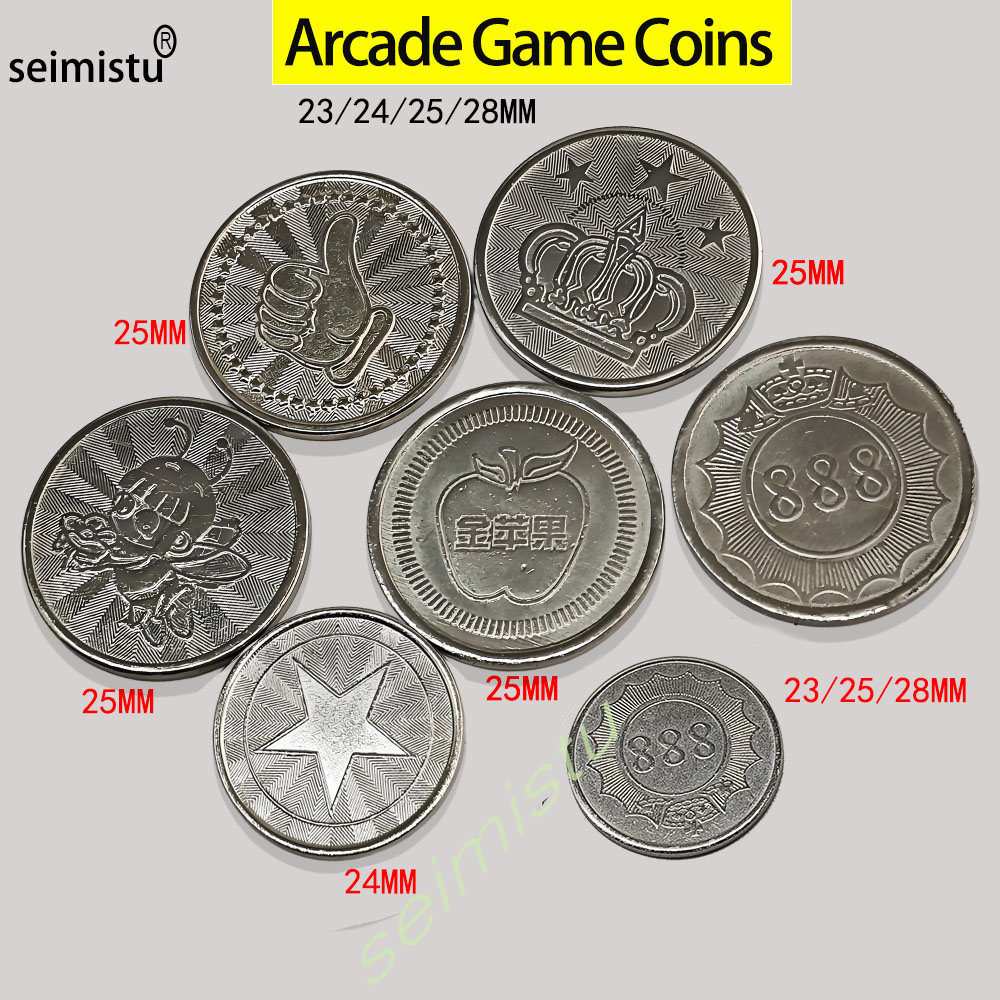 Arcade Toy Vending Machine - 100 stuks roestvrijstalen munten van 23/24/25