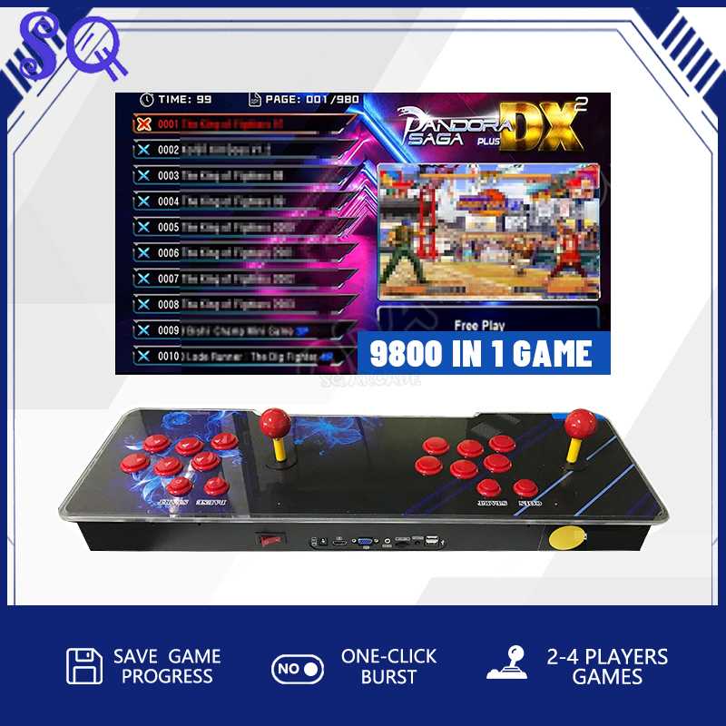 Pandora Saga DX 9800 Alles-in- - Trackball Controller Arcade recensie en prijs